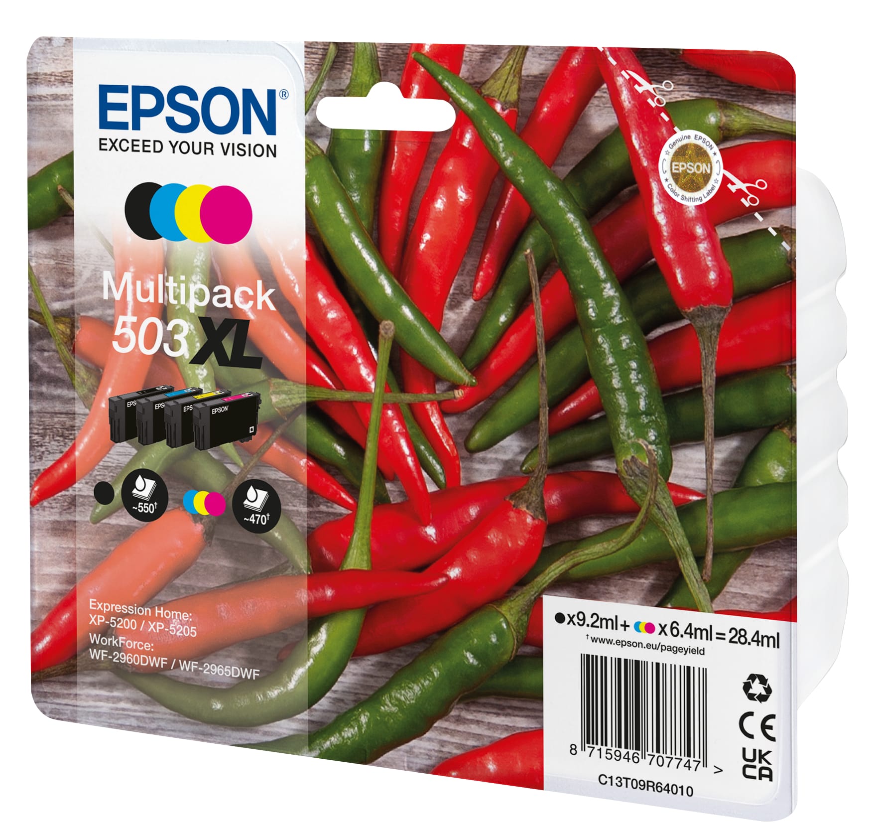 EPSON-T09R64010-8715946707747 EPSON Multipack Tinte 503XL CMYBK T09R64010 WF-2960/65 4-color – Hochwertig & günstig bei ShopDeca