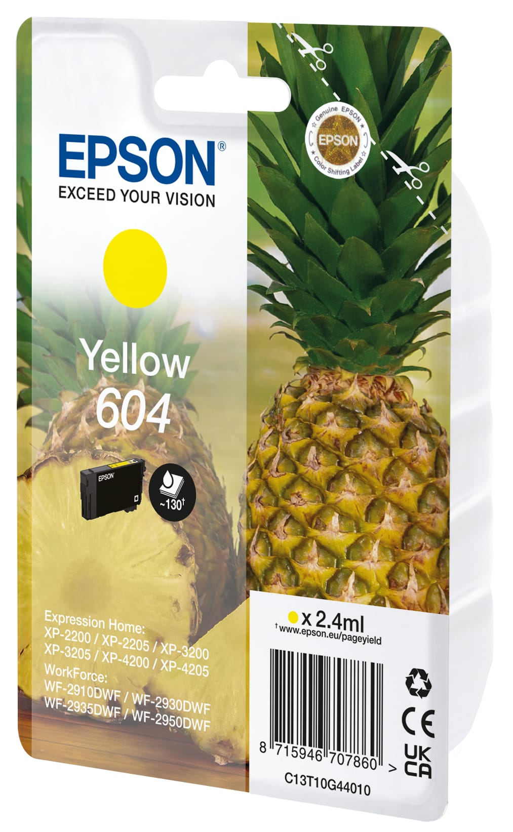 EPSON-T10G44010-8715946707860 EPSON Tintenpatrone 604 yellow T10G44010 WF-2910/30/50 130 Seiten – Hochwertig & günstig bei ShopDeca