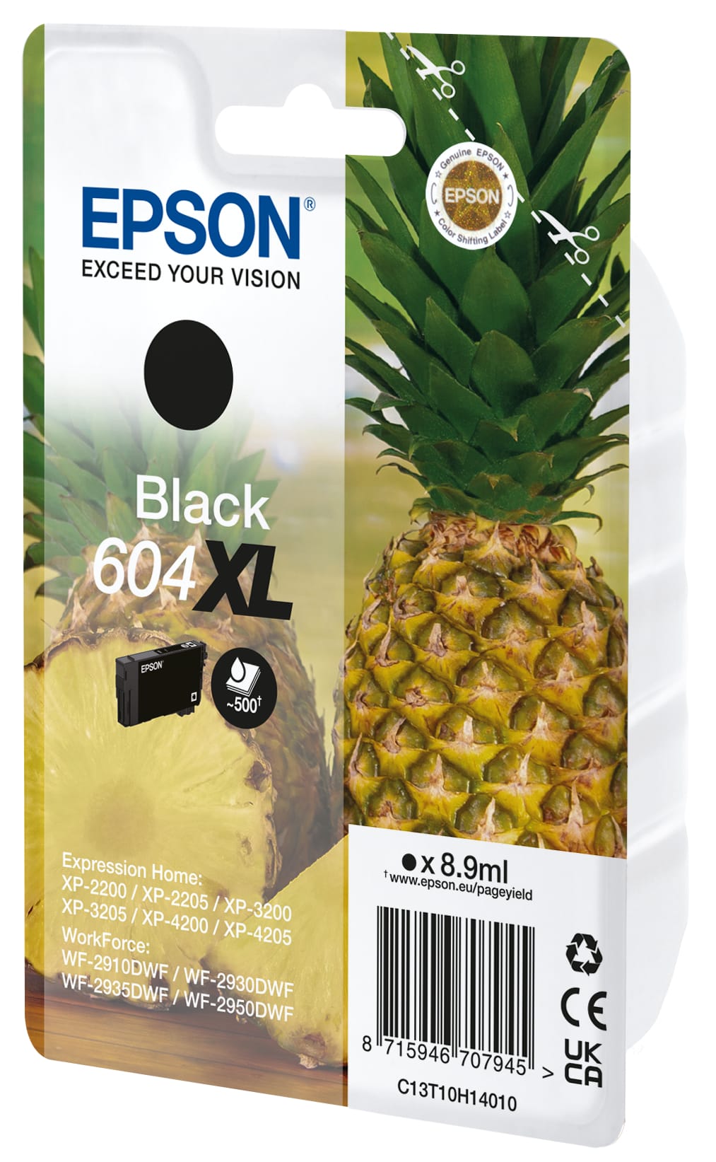 EPSON-T10H14010-8715946707945 EPSON Tintenpatrone 604XL schwarz T10H14010 WF-2910/30/50 500 Seiten – Hochwertig & günstig bei ShopDeca