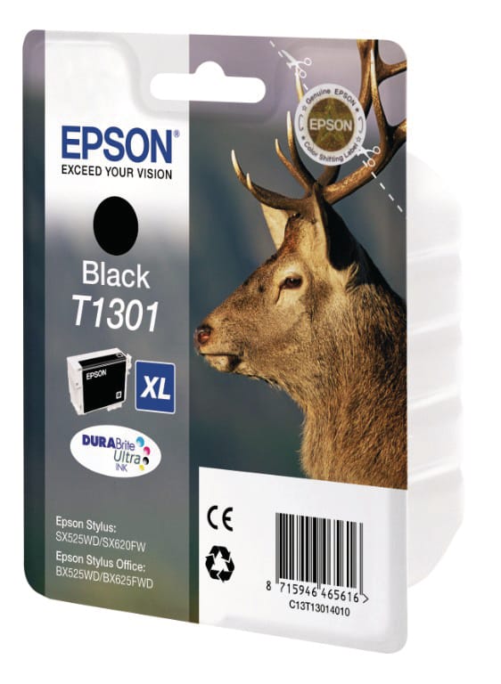 EPSON-T130140-8715946624785 EPSON Tintenpatrone XL schwarz T130140 Stylus SX525WD 25.9ml – Hochwertig & günstig bei ShopDeca