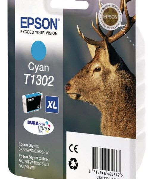 EPSON Tintenpatrone cyan T130240 Stylus SX525WD 10.1ml
