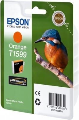 EPSON-T159940-8715946482644 EPSON Tintenpatrone orange T159940 Stylus Photo R2000 17ml – Bild 1