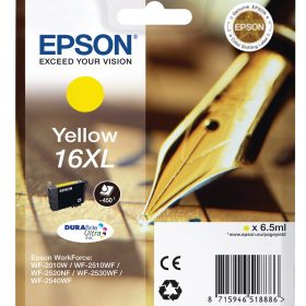 EPSON Tintenpatrone 16XL yellow T163440 WF 2010/2540 450 Seiten