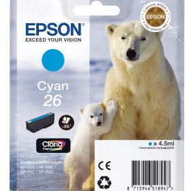 EPSON Tintenpatrone cyan T261240 XP 700/800 300 Seiten