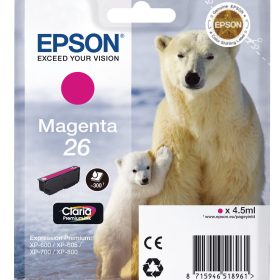 EPSON Tintenpatrone magenta T261340 XP 700/800 300 Seiten