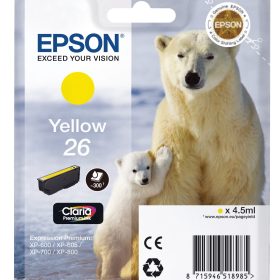 EPSON Tintenpatrone yellow T261440 XP 700/800 300 Seiten