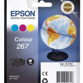 EPSON Tintenpatrone color T267040 Workforce WF-100W 200 Seiten