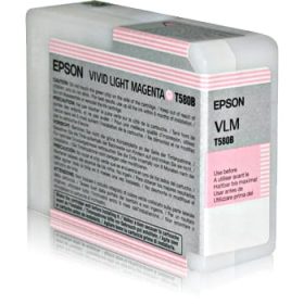 EPSON Tintenpatrone vivid li.magenta T580B00 Stylus Pro 3880 80ml