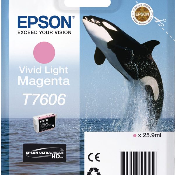 EPSON Tintenpatrone vivid light mag. T76064N10 SureColor P 600 25,9ml