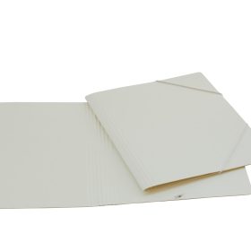 EROLA Gummibandmappe 800my A4 3228 weiss Pressspan