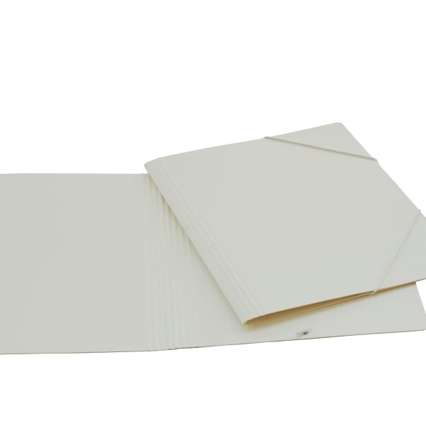 EROLA Gummibandmappe 800my A4 3228 weiss Pressspan