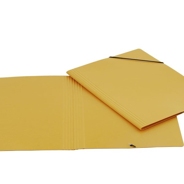 EROLA Gummibandmappe 800my A4 3228 gelb Pressspan
