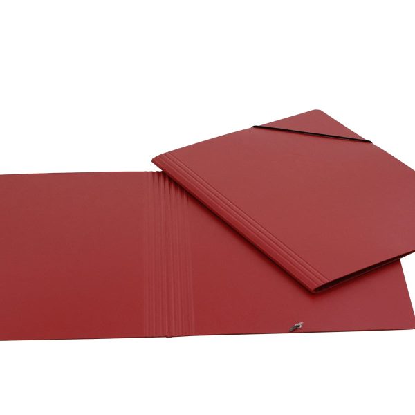 EROLA Gummibandmappe 800my A4 3228 rot Pressspan