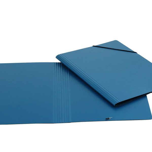 EROLA Gummibandmappe 800my A4 3228 blau Pressspan