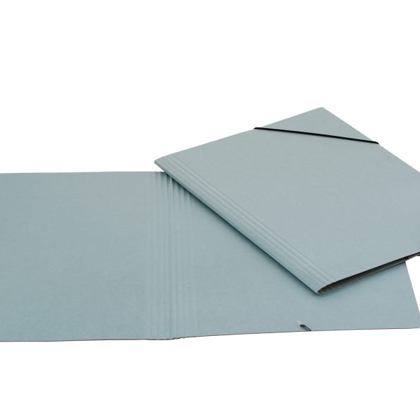 EROLA Gummibandmappe 800my A4 3228 grau Pressspan