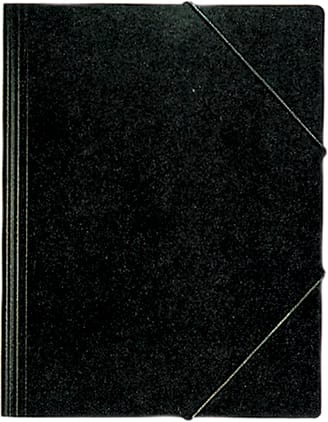 EROLA Gummibandmappe 800my A4 3228 schwarz Pressspan