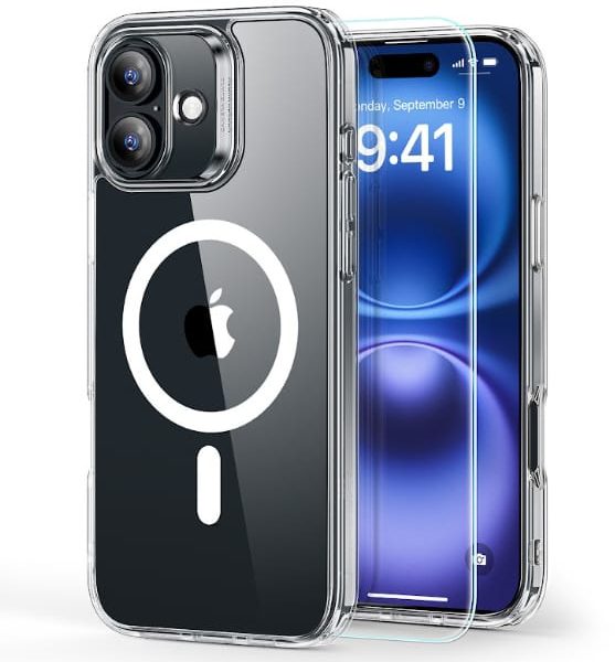 ESR Classic Hybrid Case MagSafe 1A79401 +Glass iPhone 16 Clear