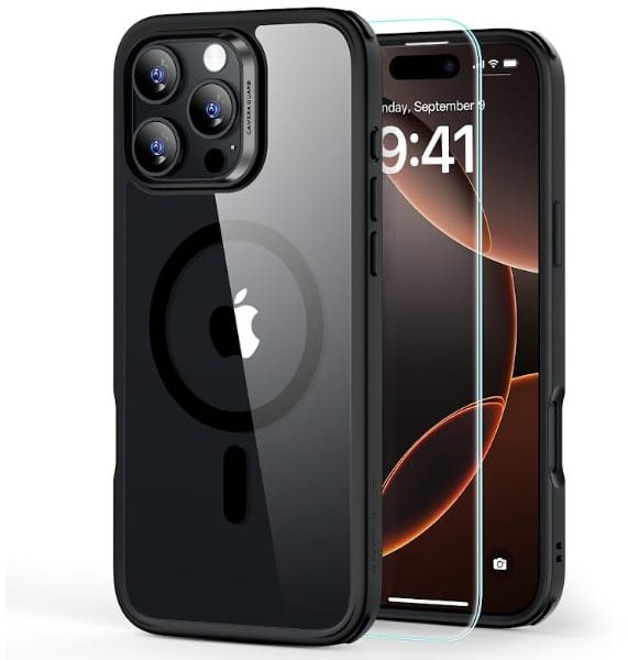 ESR Classic Hybrid Case MagSafe 1A79603 +Glass iPhone16Pro Clear Bl.