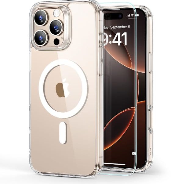 ESR Classic Hybrid Case MagSafe 1A79701 +Glass iPhone 16 Pro Max Cl.