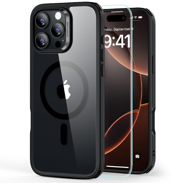 ESR Classic Hybrid Case MagSafe 1A79703 +Glass iPh16 Pro Max Cl.Bl.