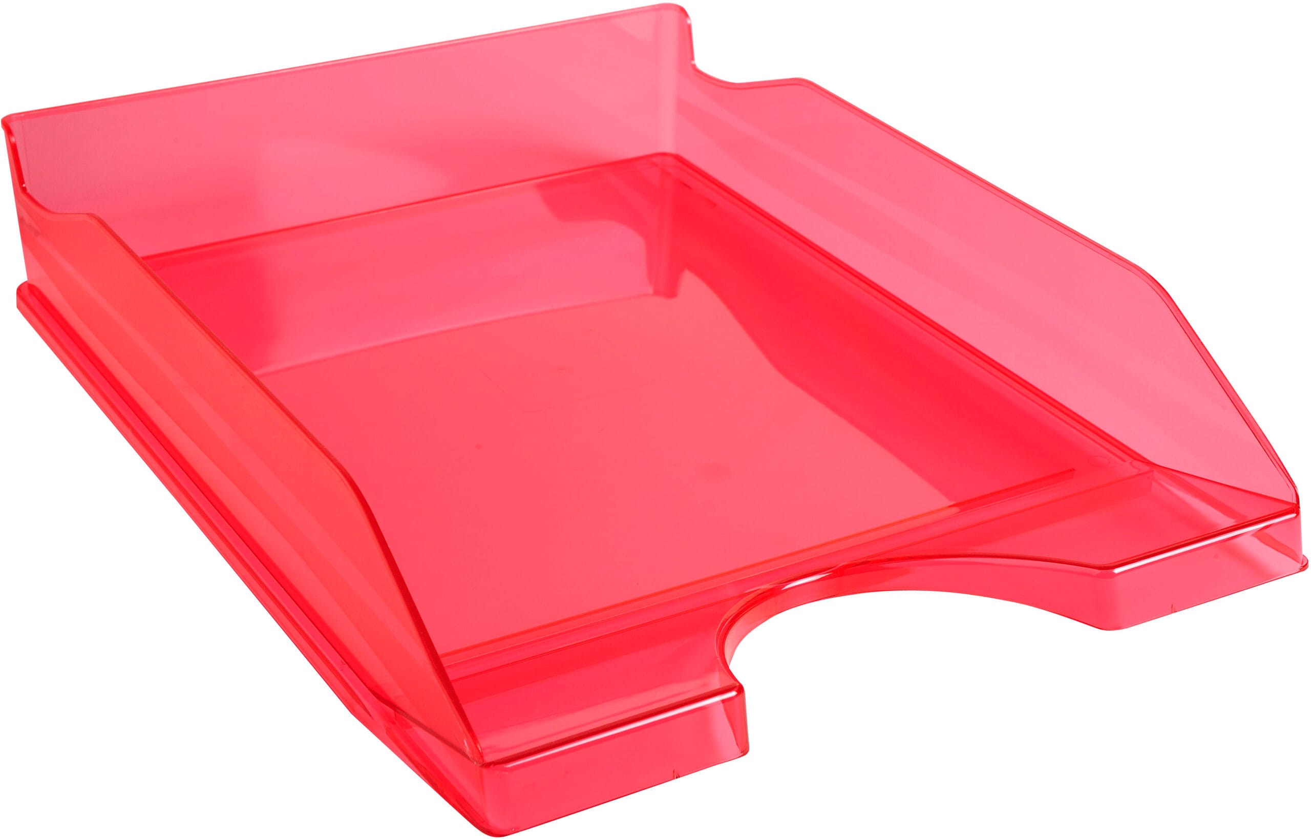 EXACOMPTA-12354D-9002493115477 EXACOMPTA Briefkorb Ecotray A4+ 12354D himbeer-transp. – Hochwertig & günstig bei ShopDeca