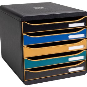 EXACOMPTA Schubladenbox NEO DECO A4+ 309505D Big Box, 5 Schubladen