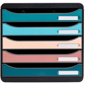 EXACOMPTA Schubladenbox SKANDI A4+ 309606D Big Box, 5 Schubladen