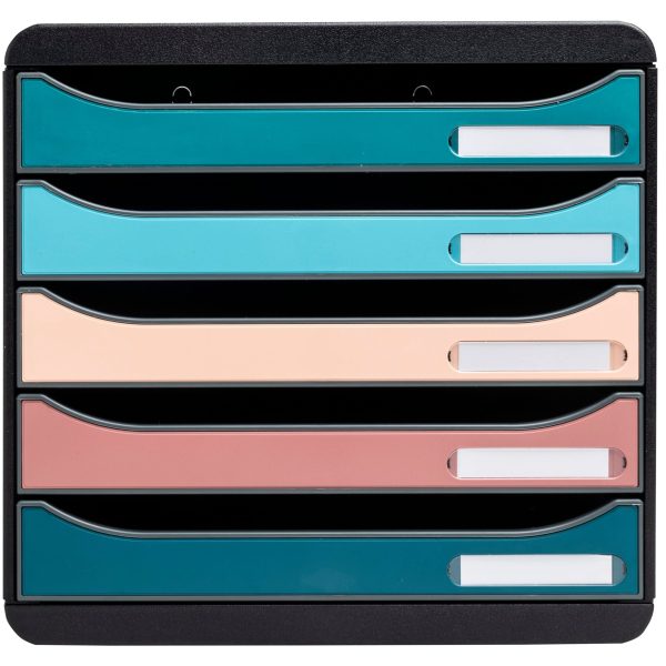 EXACOMPTA Schubladenbox SKANDI A4+ 309606D Big Box, 5 Schubladen