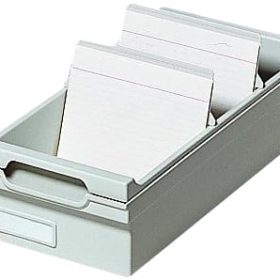 EXACOMPTA Karteikasten A6 51240D grau