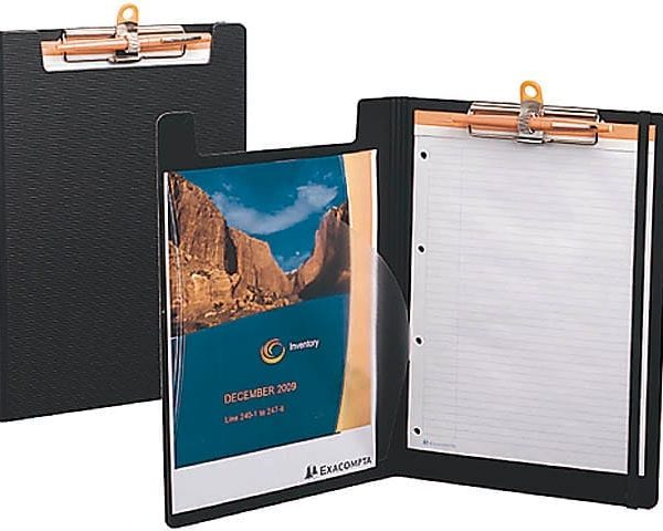 EXACOMPTA Schreibplatte A4 52134E schwarz hoch