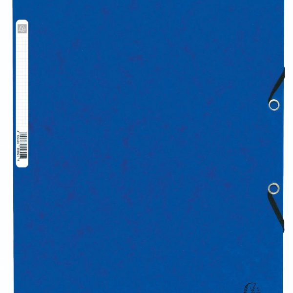 EXACOMPTA Gummibandmappe A4+ 55302E blau manila