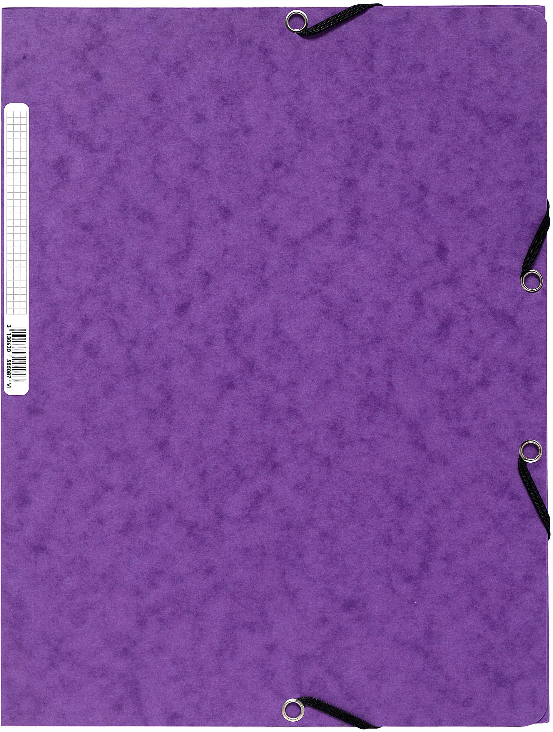 EXACOMPTA-55508E-3130630555087 EXACOMPTA Gummibandmappe A4 55508E violett – Bild 1