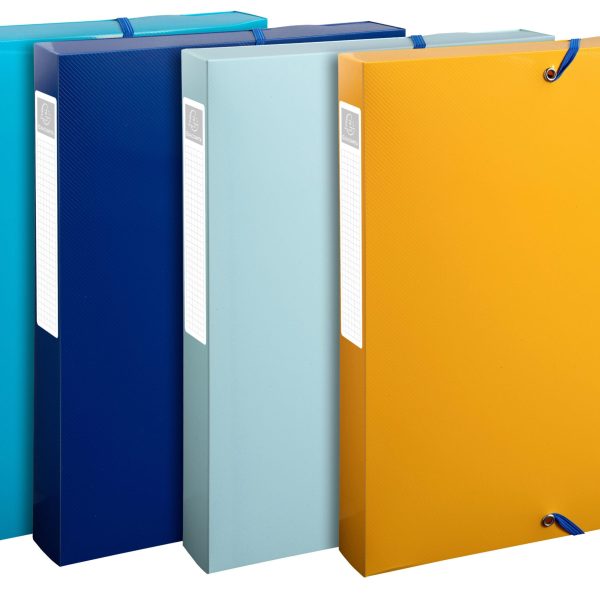 EXACOMPTA Sammelbox mit Gummizug A4 59140E sortiert PP