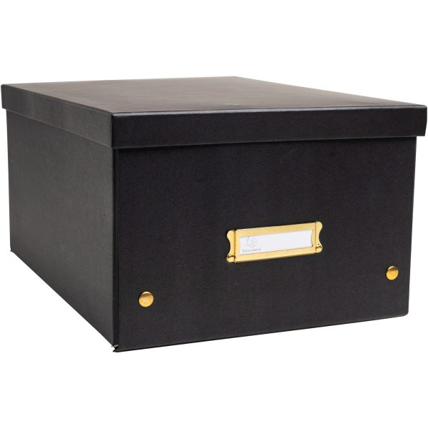 EXACOMPTA Aufbewahrungsbox Neo Deco A4+ 62351E schwarz 27x36x19cm