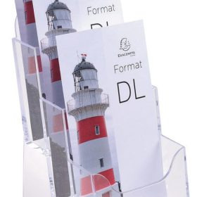 EXACOMPTA Prospekthalter 1/3 A4 73158D transparent 112x115x218mm