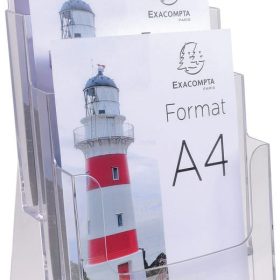 EXACOMPTA Prospekthalter A4 74158D transparent 155x237x339mm