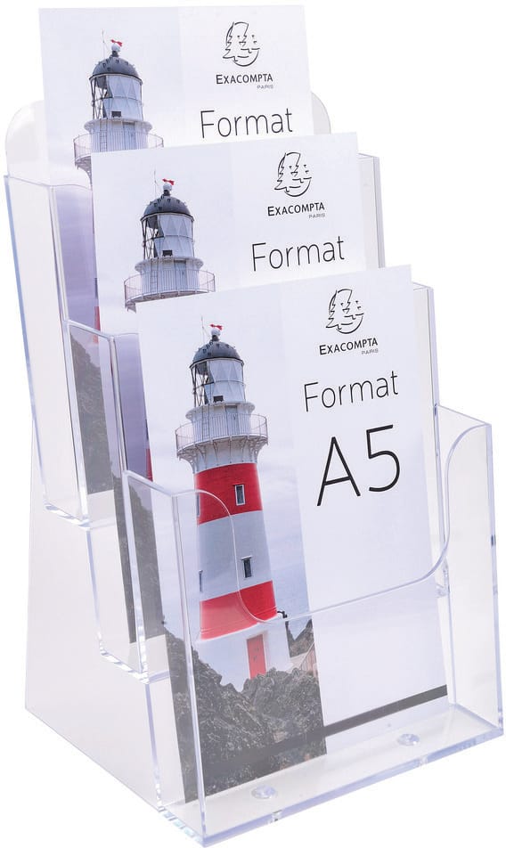 EXACOMPTA-75158D-9002493109124 EXACOMPTA Prospekthalter A5 75158D transparent 154x181x280mm – Hochwertig & günstig bei ShopDeca