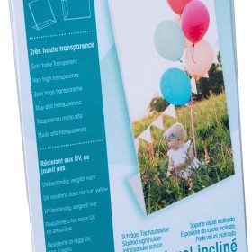 EXACOMPTA Tischaufsteller DL 83058D transparent hoch/quer