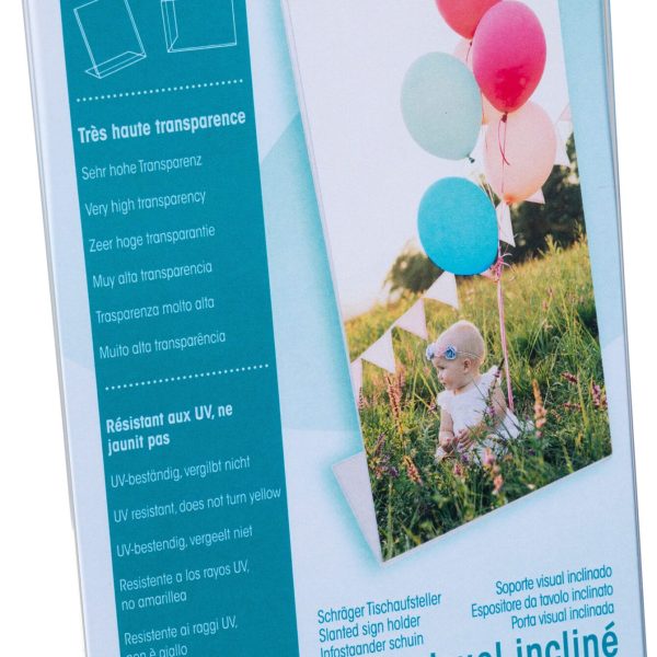 EXACOMPTA Tischaufsteller DL 83058D transparent hoch/quer