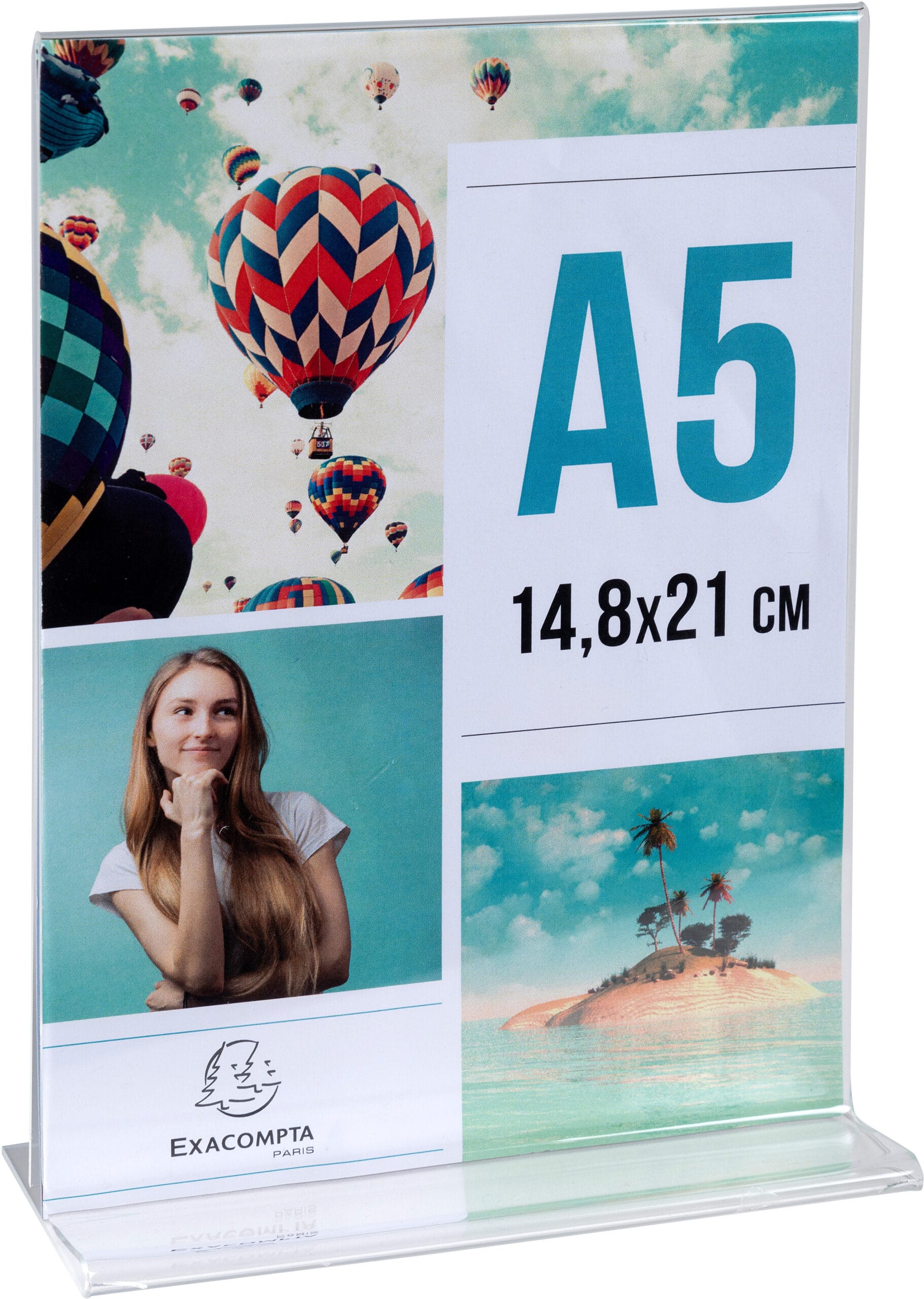 EXACOMPTA-85158D-9002493109292 EXACOMPTA Tischaufsteller A5 85158D transparent, T-Form hoch – Hochwertig & günstig bei ShopDeca