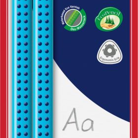 FABER-CASTELL Bleistift Jumbo Grip B 111993 4 Farben, Set