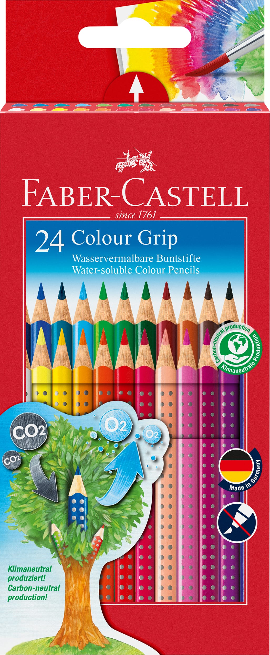 FABER-CASTELL-112424-4005401124245 FABER-CASTELL Farbstifte Colour GRIP 112424 24 Farben – Hochwertig & günstig bei ShopDeca