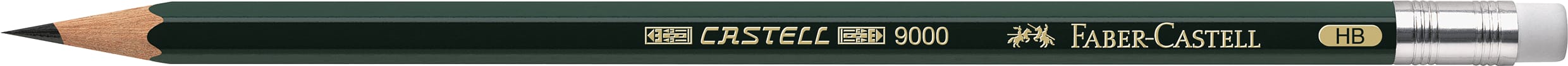 FABER-CASTELL-119200-4005401192008 FABER-CASTELL Bleistift CASTELL 9000 HB 119200 – Bild 1