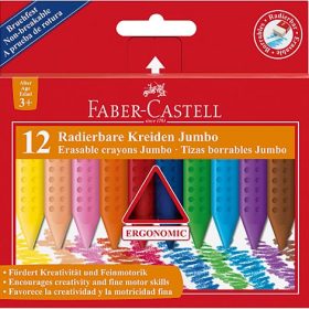 FABER-CASTELL Kreiden Grip Jumbo 122540 12 Farben Etui