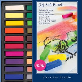 FABER-CASTELL Softpastellkreiden Mini 128224 24er Kartonetui