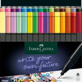 FABER-CASTELL Finepen Grip 0.4mm 151630 30 couleurs, Etui