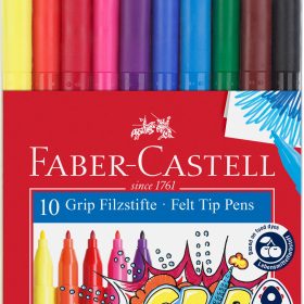 FABER-CASTELL Grip Colours 155310 10 Farben, Etui
