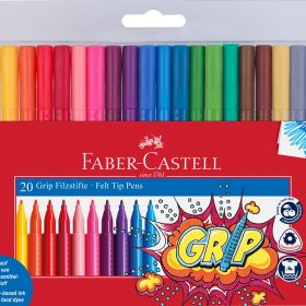 FABER-CASTELL Grip Colours 155320 20 Farben, Etui