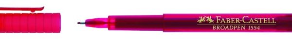 FABER-CASTELL Fineliner Broadpen 1554 0.8mm 155421 rot