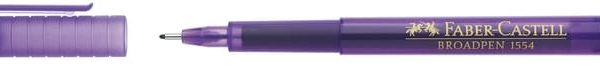 FABER-CASTELL Fineliner Broadpen 1554 0.8mm 155436 violett